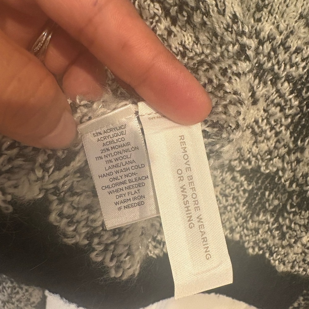 Lou & Grey Black and White Patterned Cardigan - Picture 3 of 5